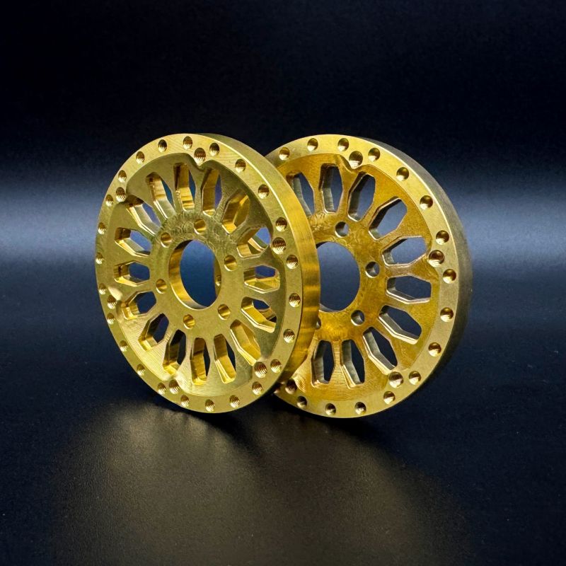 Brass 1.9 "Shield" Wheel Face (2)