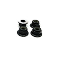 5mm Aluminum Flanged & Serated Lock Nut - Choose color