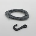 Synthetic Winch Line w/ Steel Hook