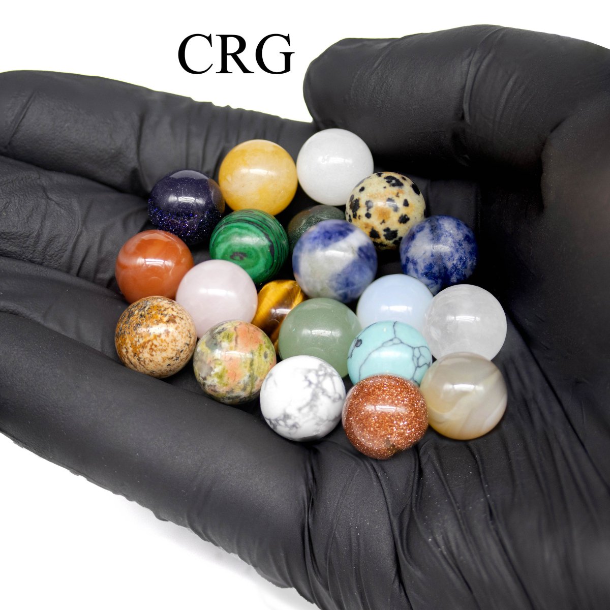Gemstone Mini Spheres 10-12mm  (20 Pieces)