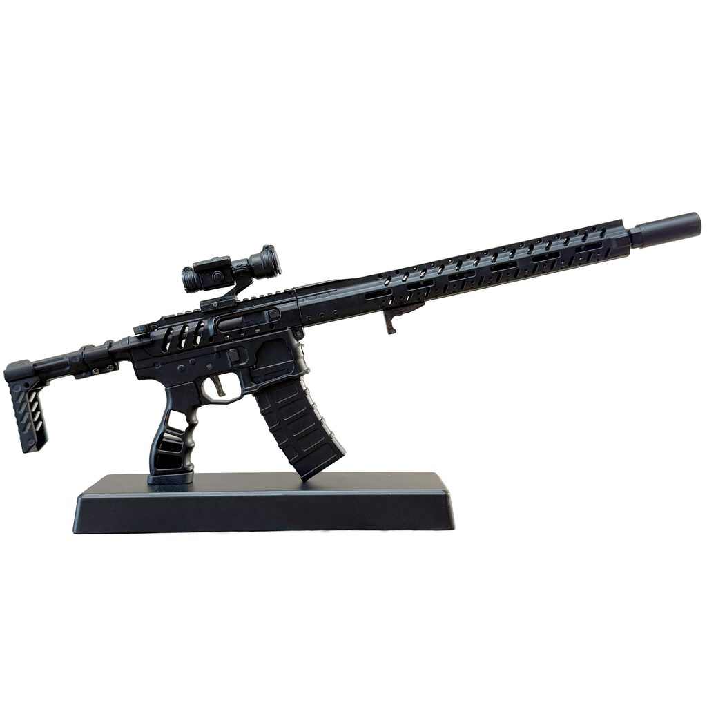 1/3 Scale Diecast AR15 Skeleton Model, Black