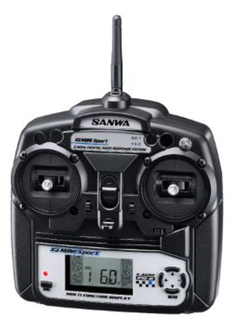 Sanwa - Gemini Sport 3-Channel Stick Transmitter w/ RX-391W Waterproof Receiver - No-Servos