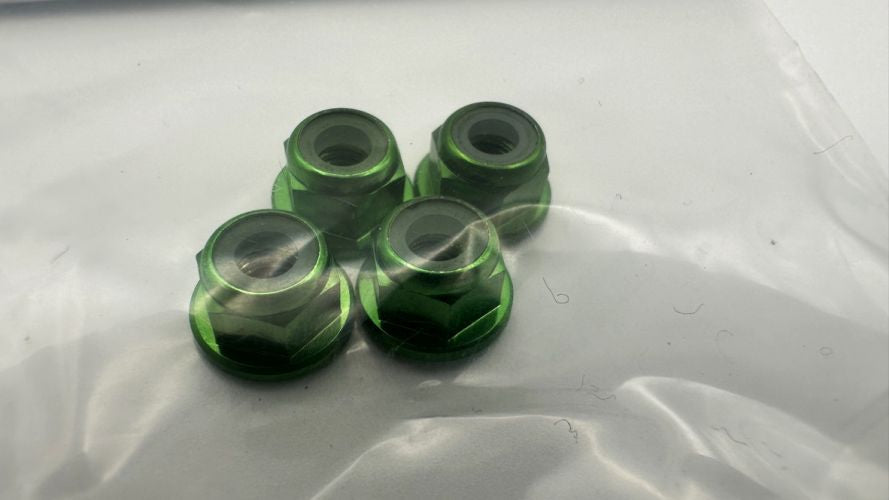 4mm Wheel Nuts - 4 Pack - Choose Color