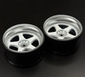 NIZ 5-Star Multipiece Style 1-10 White Rims, 8mm Offset