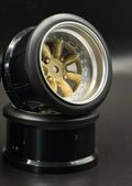 Pana 8-Spoke Style 1/10 Gold Rims, 8mm Offset