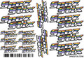 SpazStix Sticker Set, 6" x 4"