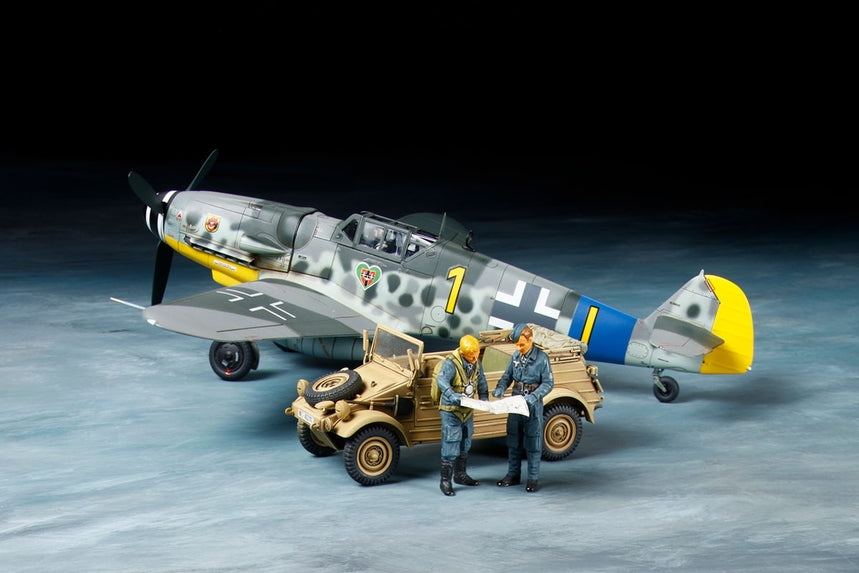 Tamiya - 1/48 Messerschmitt Bf109 G-6 & Kubelwagen Type 82 Plastic