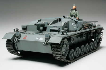 Tamiya - 1/35 German Sturmgueschutz III Ausfb Tank Plastic Model Kit