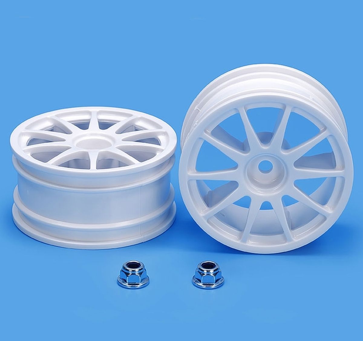 RC 10 Spoke One-Piece Wheels, (1 Pair)