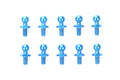 Aluminum Ball Connector, 5mm, Blue