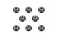 4mm Flange Lock Nut Black / 8p