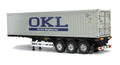 40-Foot Container 3-Axle Semi-Trailer, for Tamiya 1/14