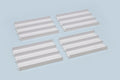 JR Circuit Straight Section Japan Cup White 4pcs