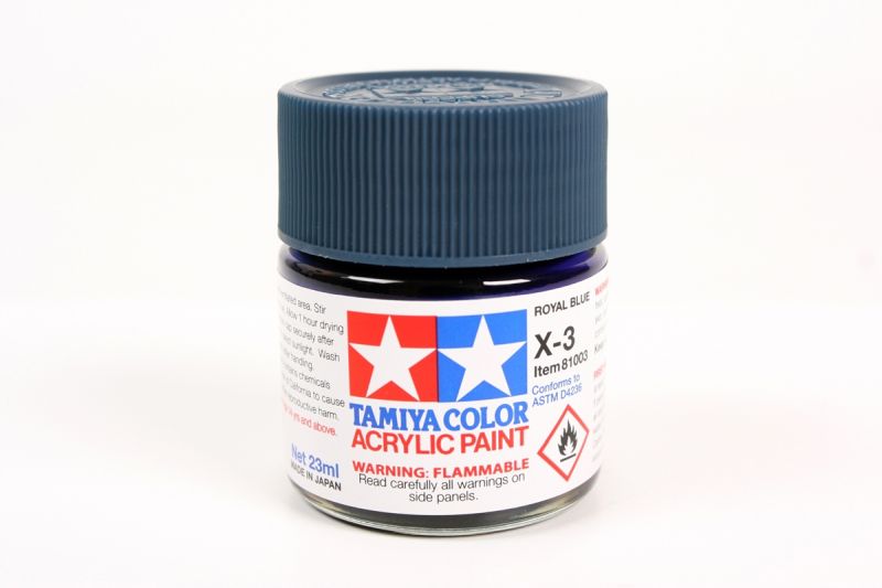 Acrylic X-3 Royal Blue, 23ml Bottle