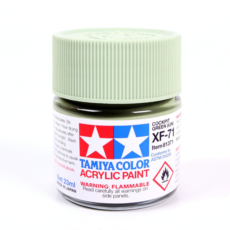 Tamiya - Acrylic XF-71 Cockpit Green, 23ml Bottle