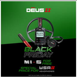 XP Deus II (2) RC Metal Detector Black Friday Promo Combo