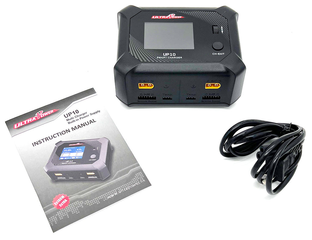 Ultra Power - UP10 AC 100W / DC 2X100W Dual Port Multi-Chemistry AC/DC Smart Charger