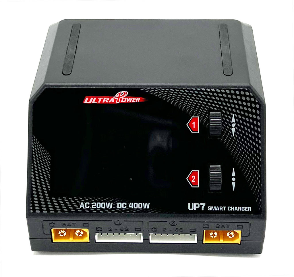 Ultra Power - UP7 AC 200W / DC 400W Dual Port Multi-Chemistry AC/DC Smart Charger