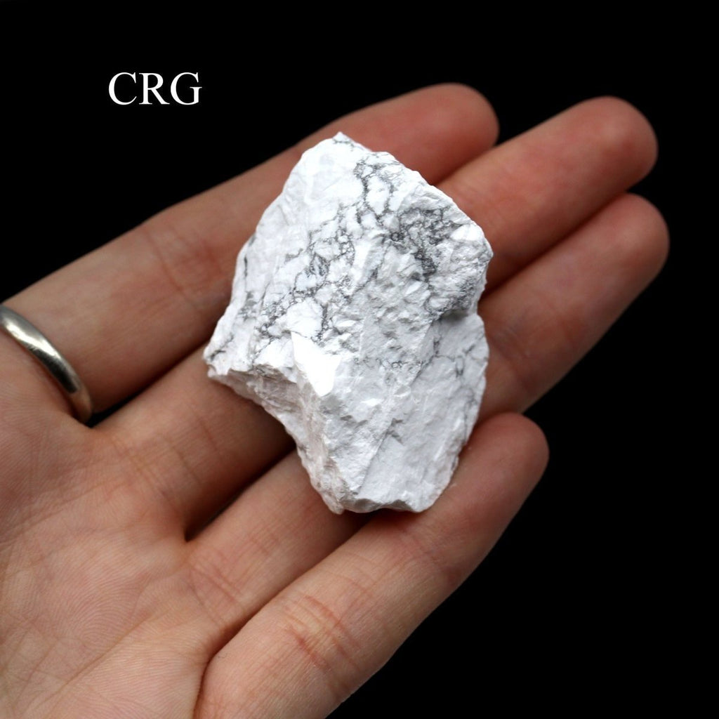 White Howlite Rough Pieces (Size 0.5 To 1.5 Inches)