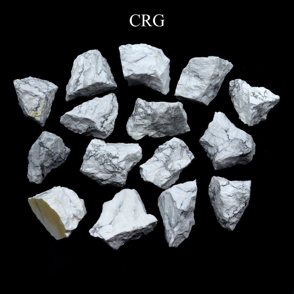 White Howlite Rough Pieces (Size 0.5 To 1.5 Inches)