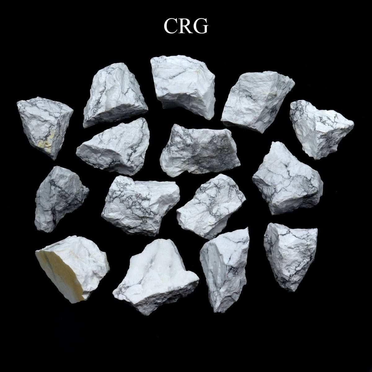 White Howlite Rough Pieces (Size 0.5 To 1.5 Inches)