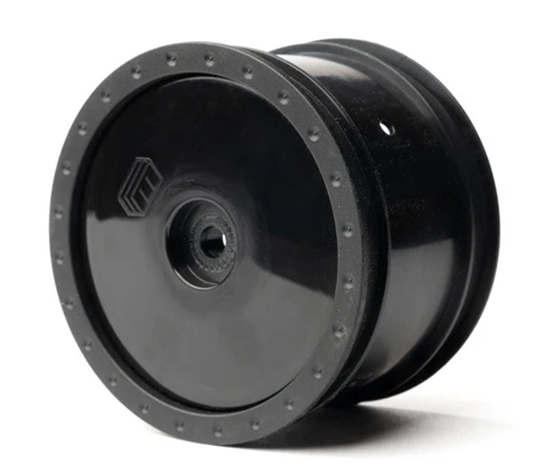 1/10 Whiplash Rear 2.2" 12mm Sprint Car Wheels (2) (Black)