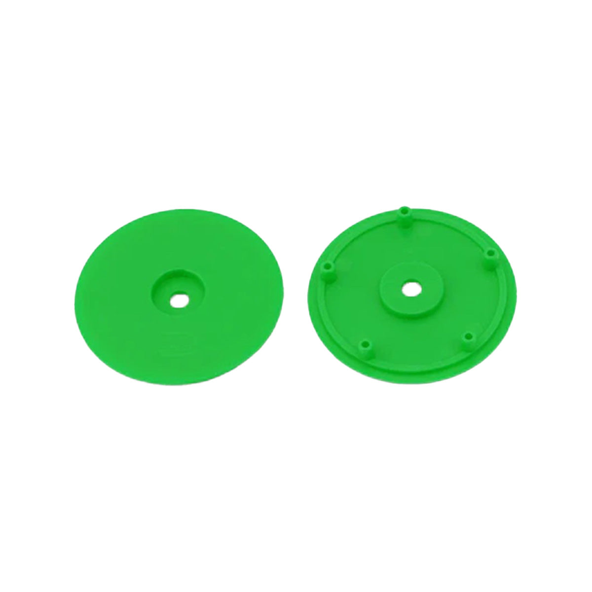 1/10 Whiplash Rear 2.2" 12mm Sprint Car Wheels (2) (Green)