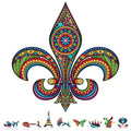 ZenChalet - Fleur De Lis Wooden Puzzle, 500 Pcs