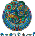 ZenChalet - Floral Retro Wooden Jigsaw Puzzle, 1000 Pcs