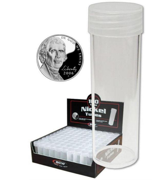 nickel round coin tube