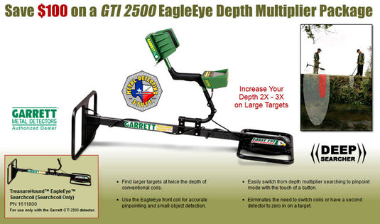 GTI 2500 TreasureHound EagleEye Depth Multiplier Package