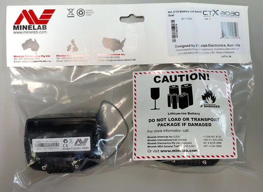 Kit, CTX Battery and Sand Seal - Minelab CTX 3030