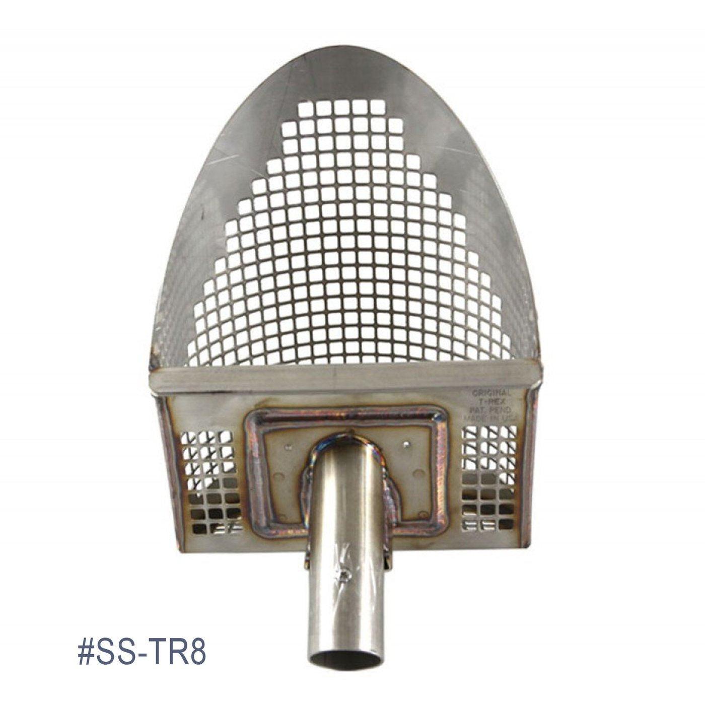 T-Rex Stainless Steel Scoop 8" With 3/8th Inch Holes
