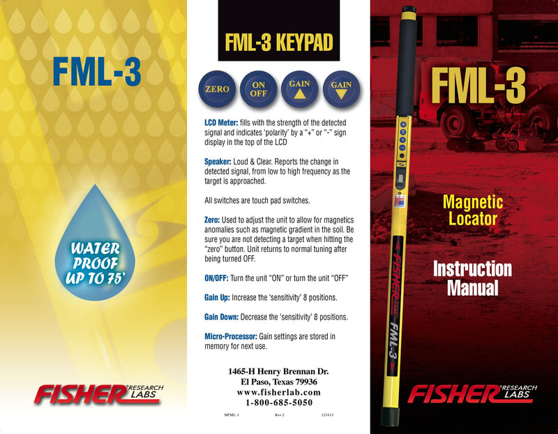 Load image into Gallery viewer, Fisher FML-3 - Metal Detector Rental
