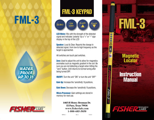 Fisher FML-3 - Metal Detector Rental