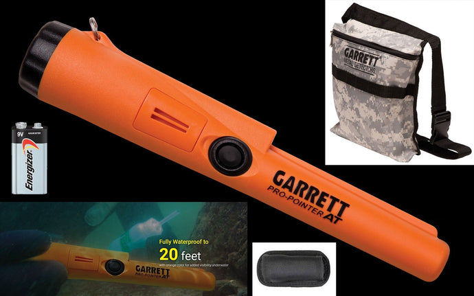 Garrett Propointer AT Waterproof Pinpointer Metal Detector +Holster +Camo Digger's Pouch